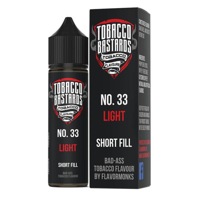 Tabak aroma No. 33 Light Tobacco Short Fill - Flavormonks
