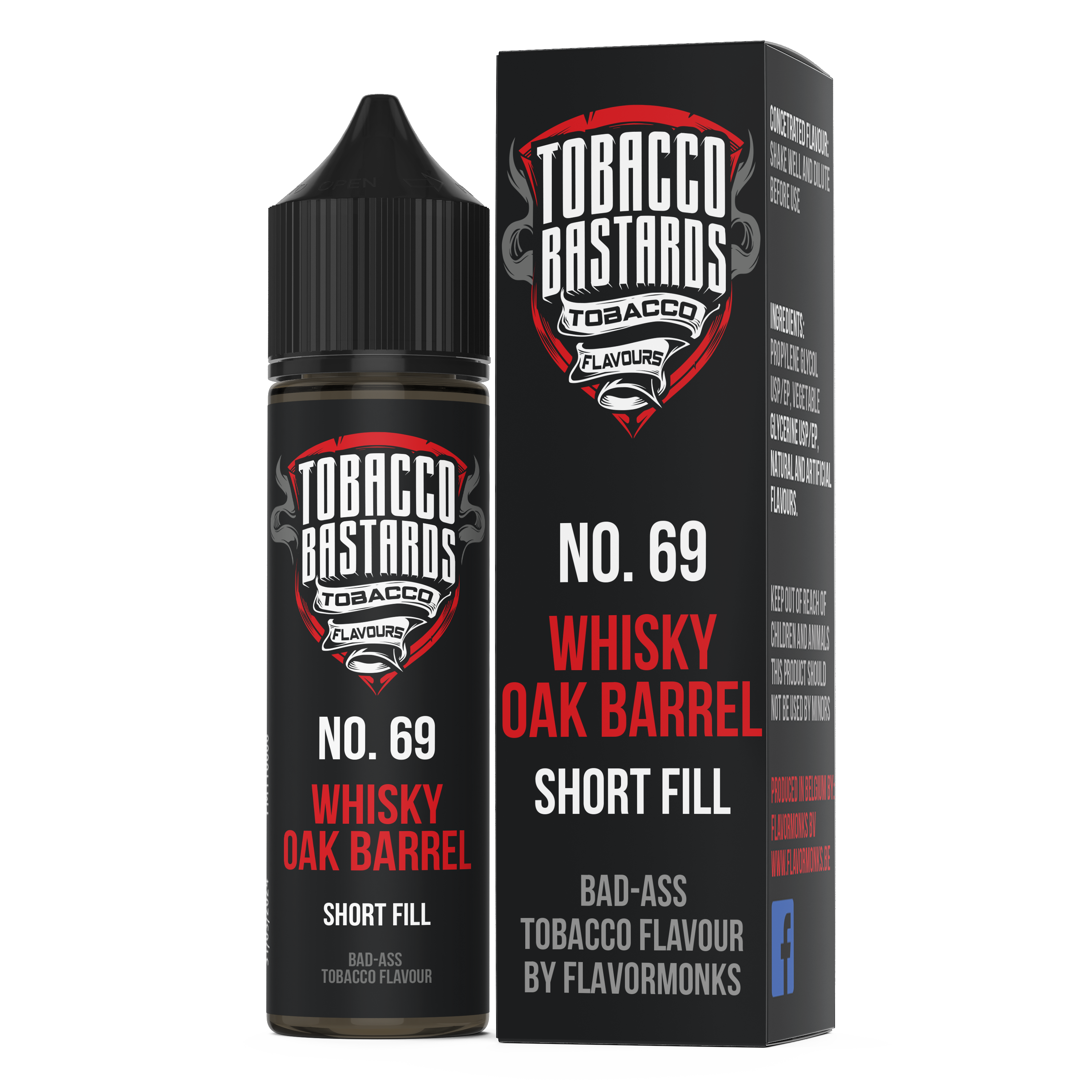 Tabak aroma No. 69 Whisky Oak Barrel Short Fill - Flavormonks